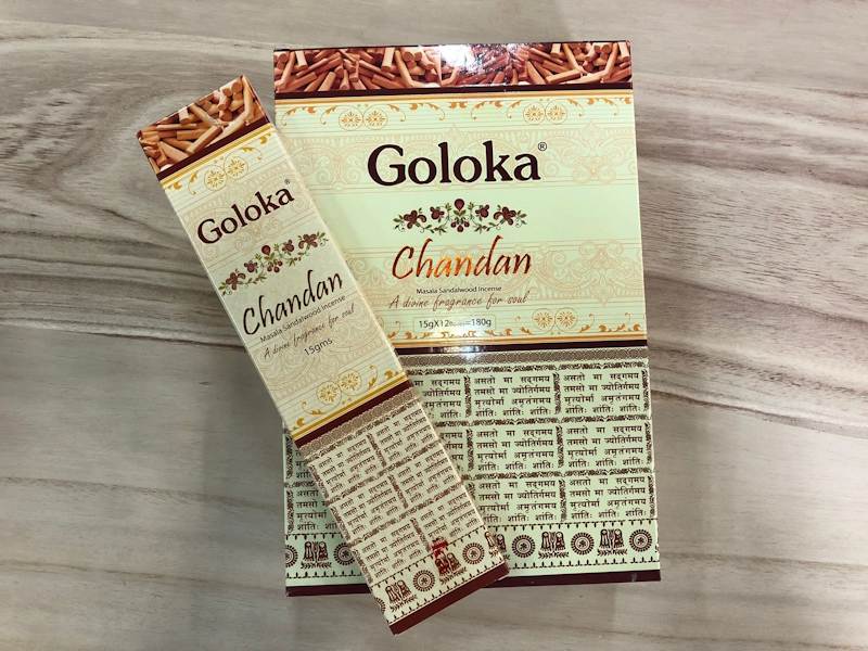 Incienso Goloka Premium Chandan sándalo